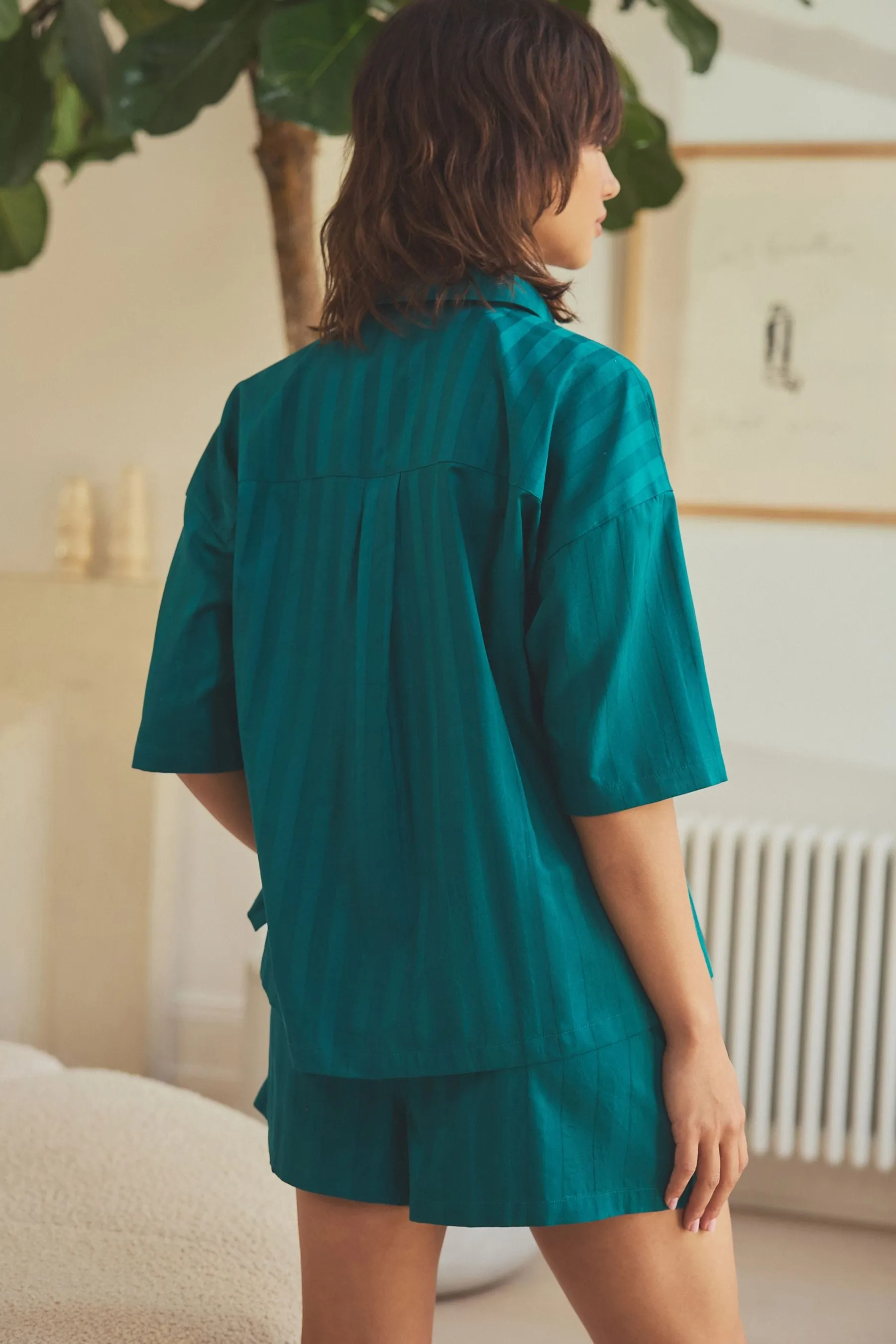 100% Cotton Stripe Short Set Pyjamas    