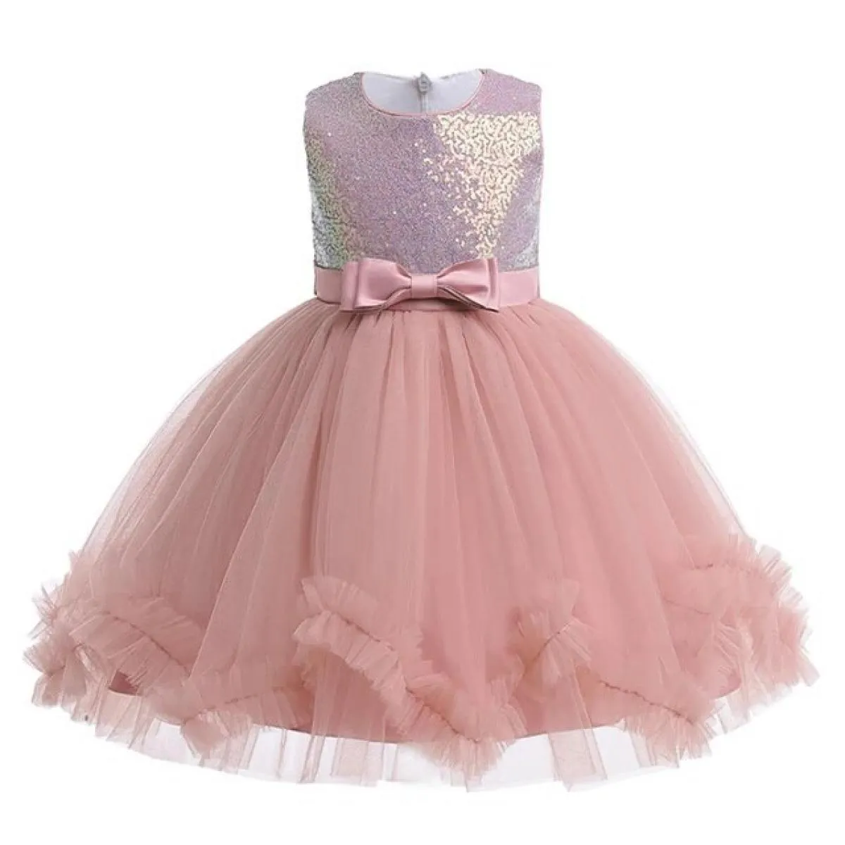 Abiti eleganti da principessa per 3 10 anni Ragazze Paillettes Compleanno Tutu Abito Bambini Estate Tulle Vestiti Bambini Costum
