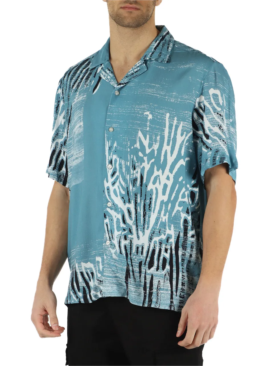 Camicia regular fit in viscosa