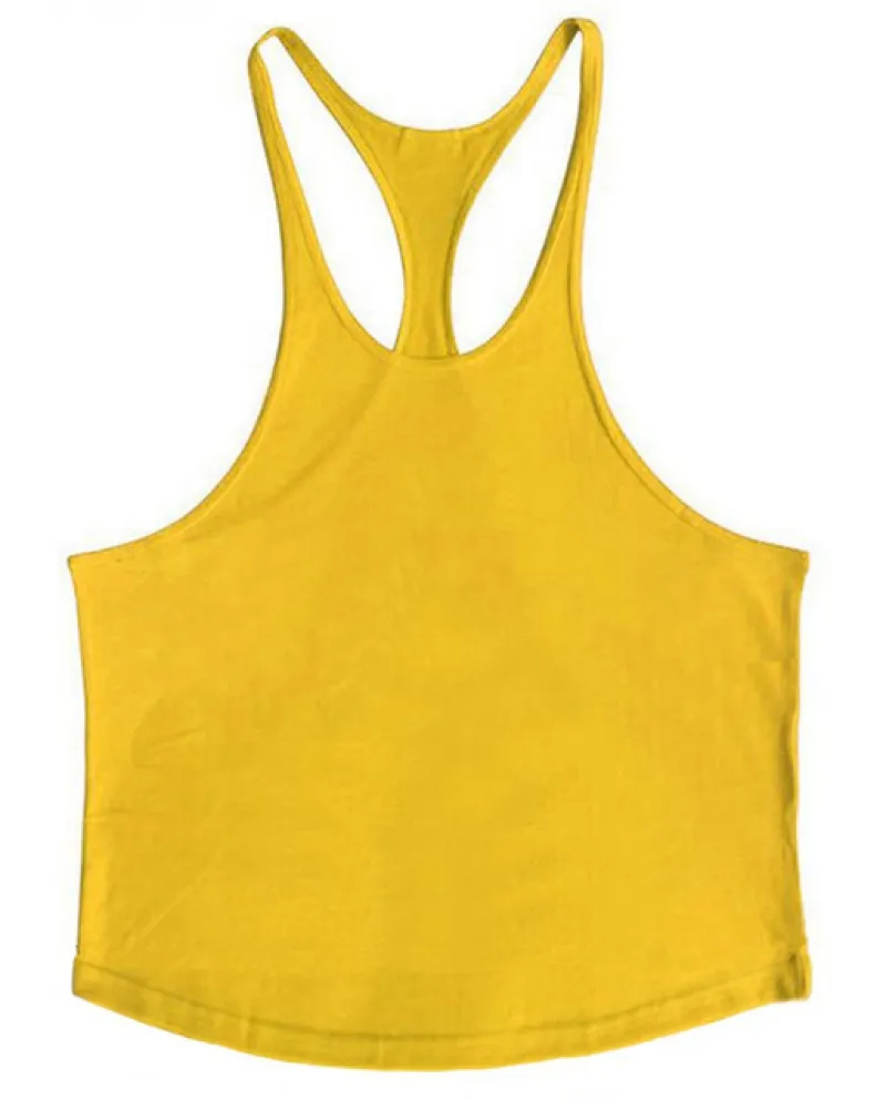 Canotta da uomo in cotone tinta unita Bodybuilding Canotta da uomo Canotta muscolare in tinta unita Canotta da palestra Canotta
