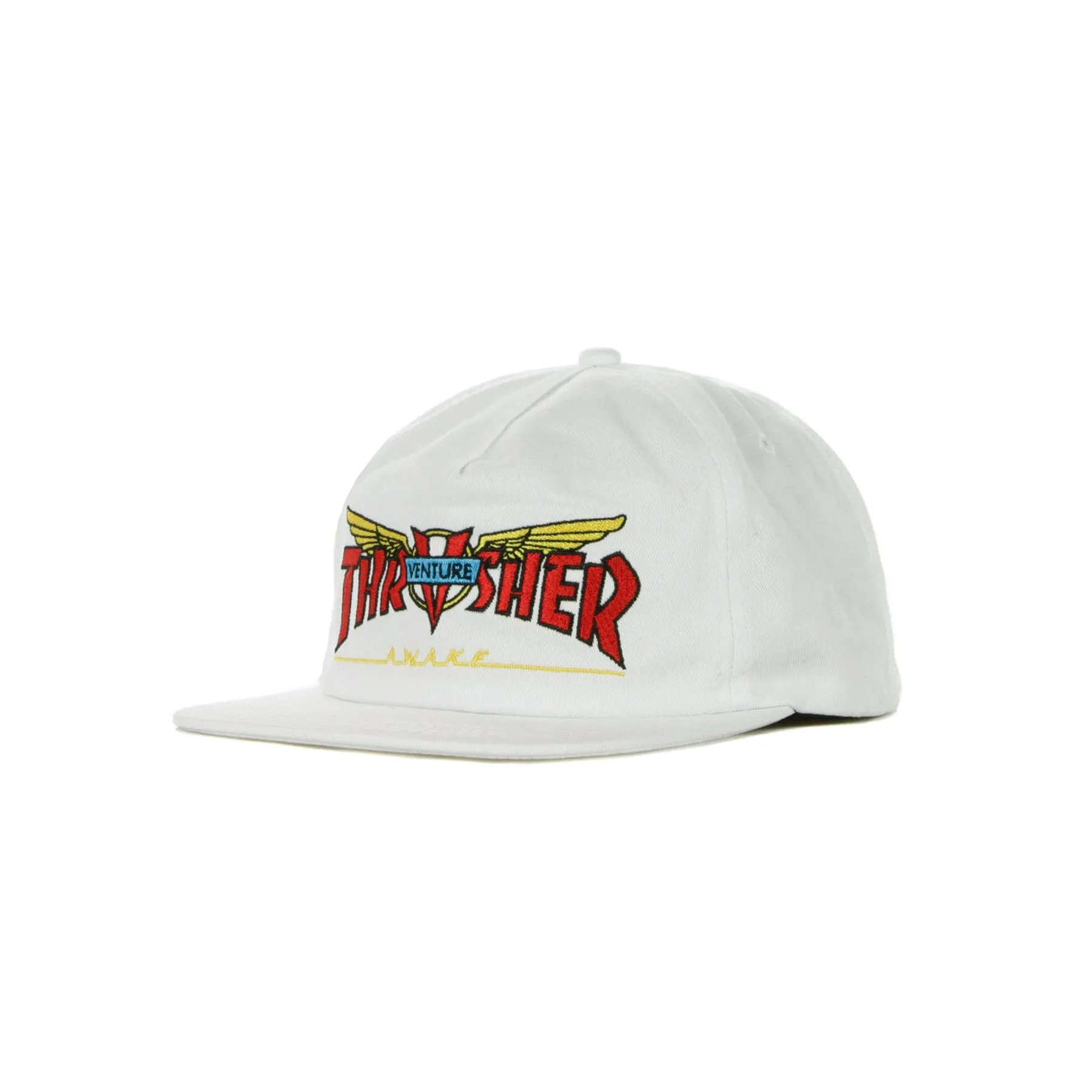 Cappellino Visiera Piatta Uomo Venture Collab White