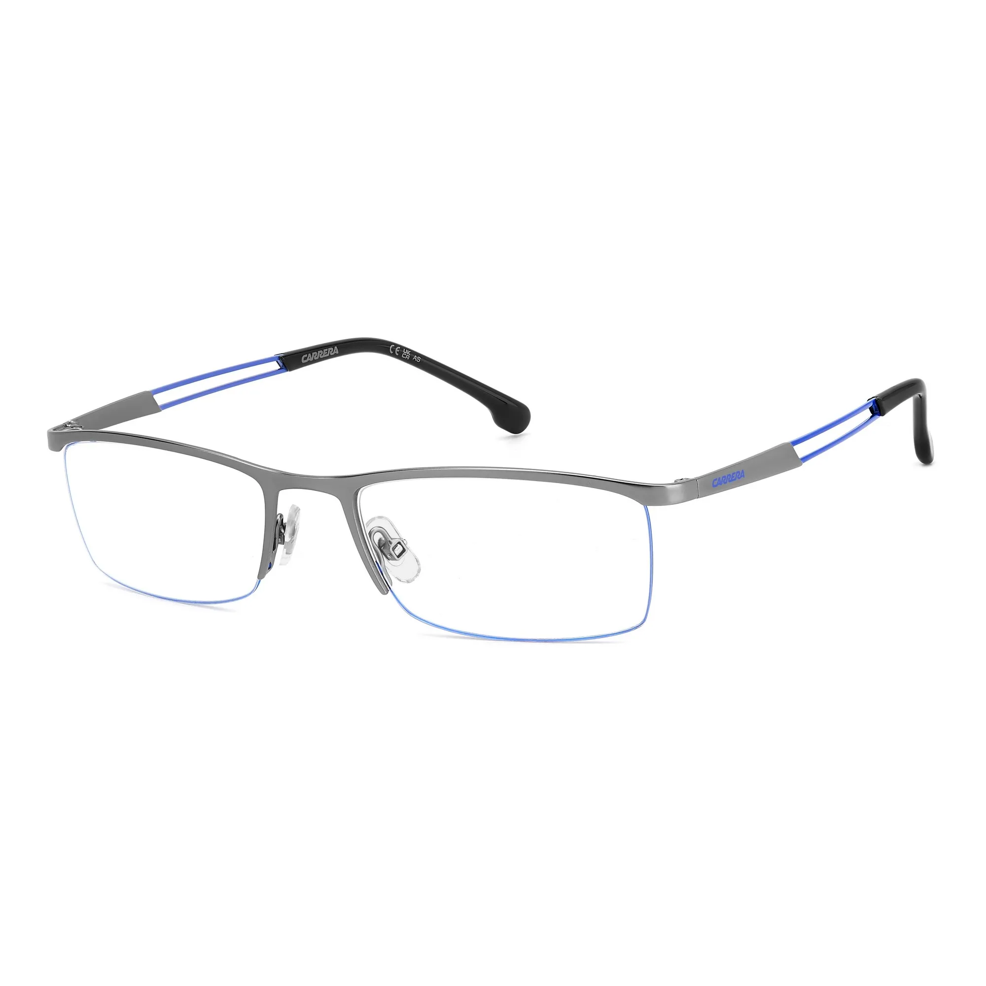   Carrera 8901 - V6D Blu Rutenio Scuro Opaco | Occhiale Da Vista Uomo 