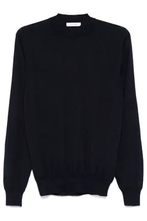 CRUCIANI Abbigliamento,Maglieria Maglione in misto cashmere e seta blu 