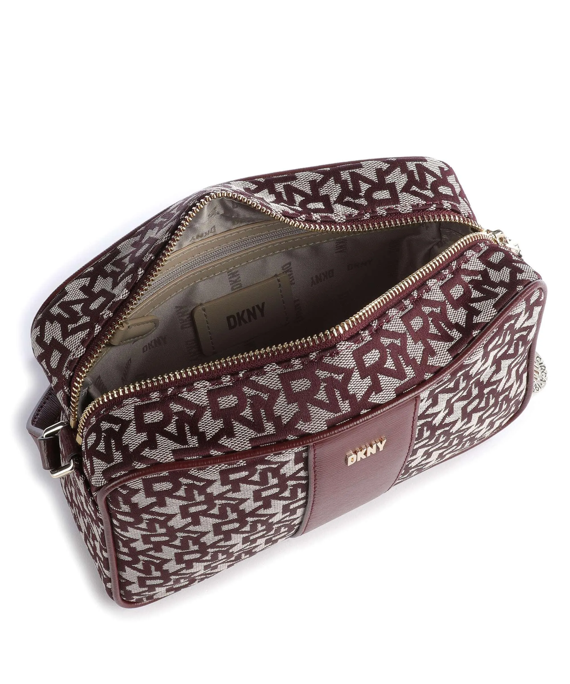  DKNY Bryant Borsa a tracolla poliestere beige/rosso  