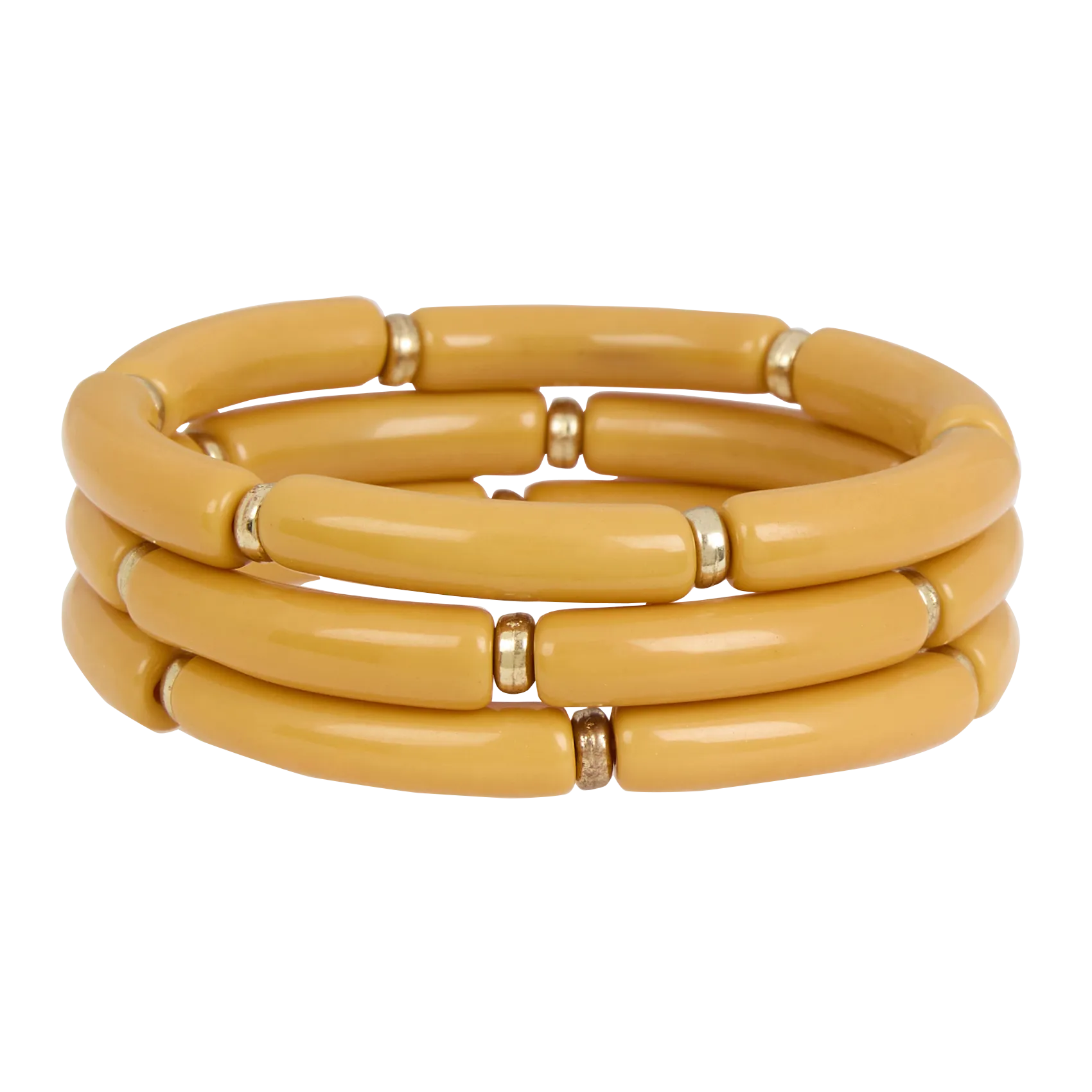  FEEKA   MINI PALMA - Set di 3 bracciali elasticizzati | Giallo