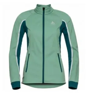 Giacca da sci di fondo Odlo Aeolus Pro (verde malachite - sommerso) Donna