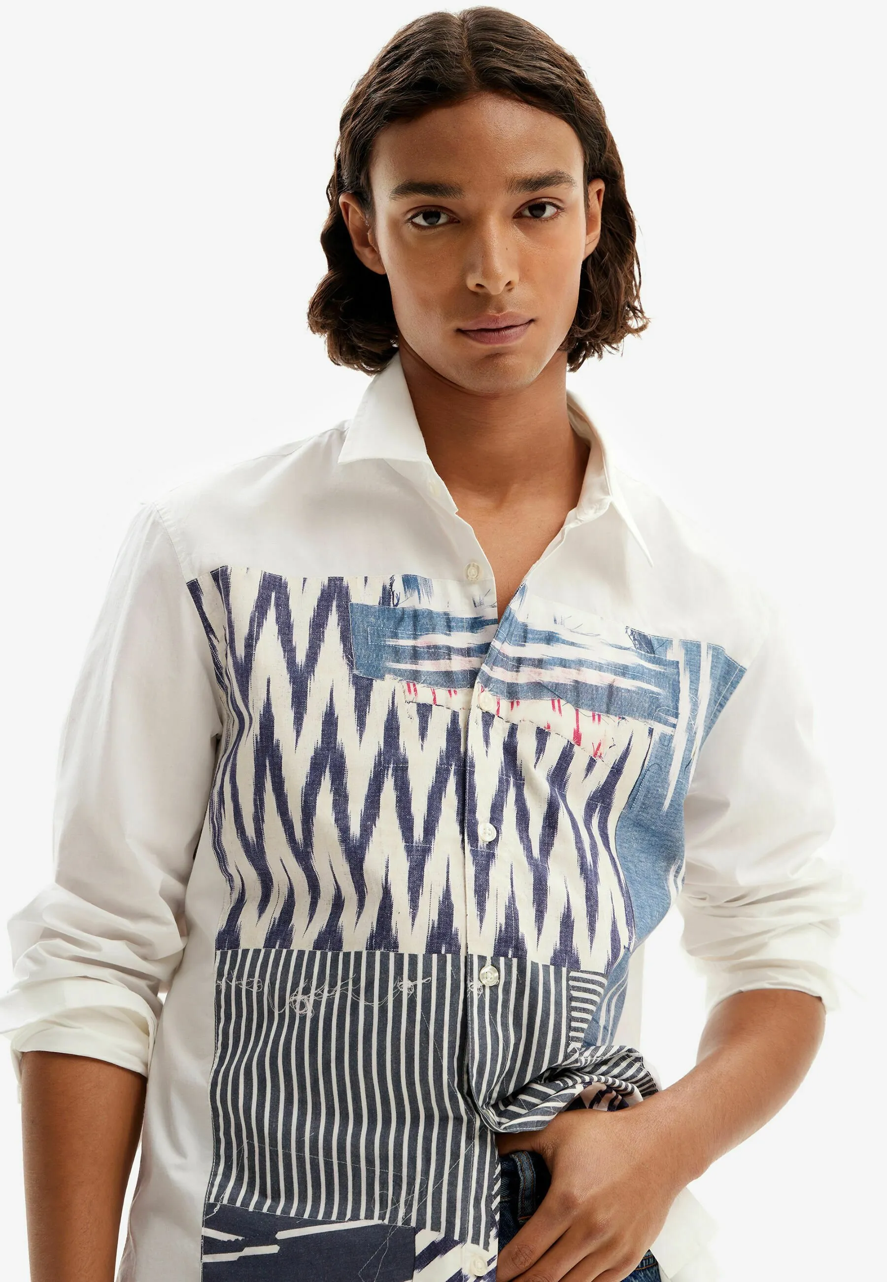 IKAT PATCHWORK - Camicia