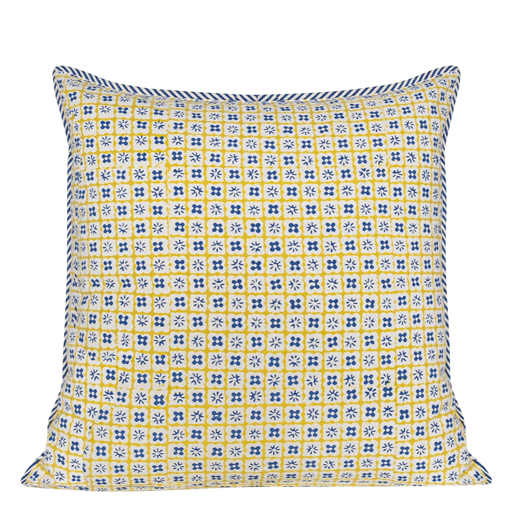  JAMINI   Copertura in cotone stampato | Giallo