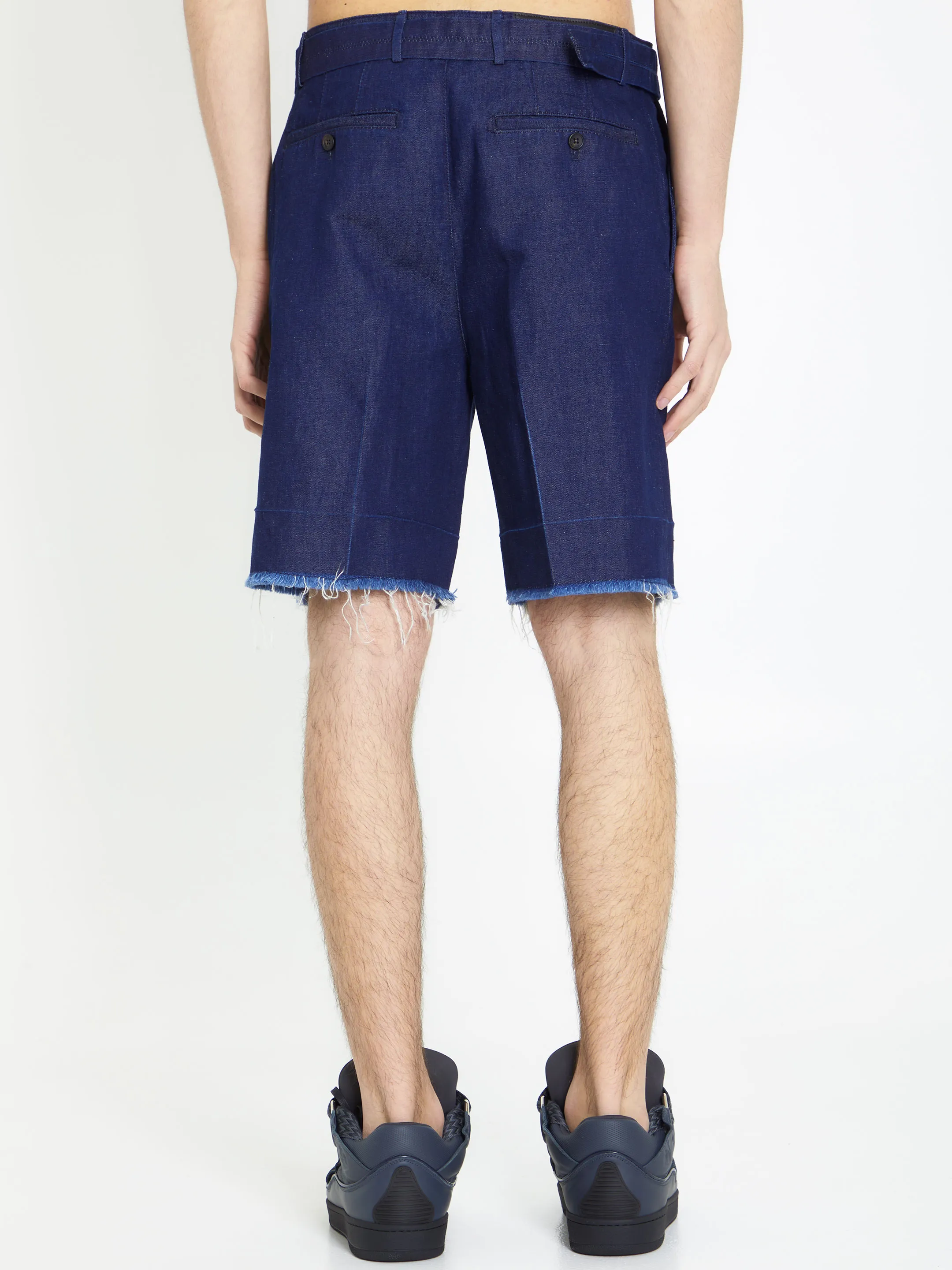 LANVIN    Bermuda in denim blu