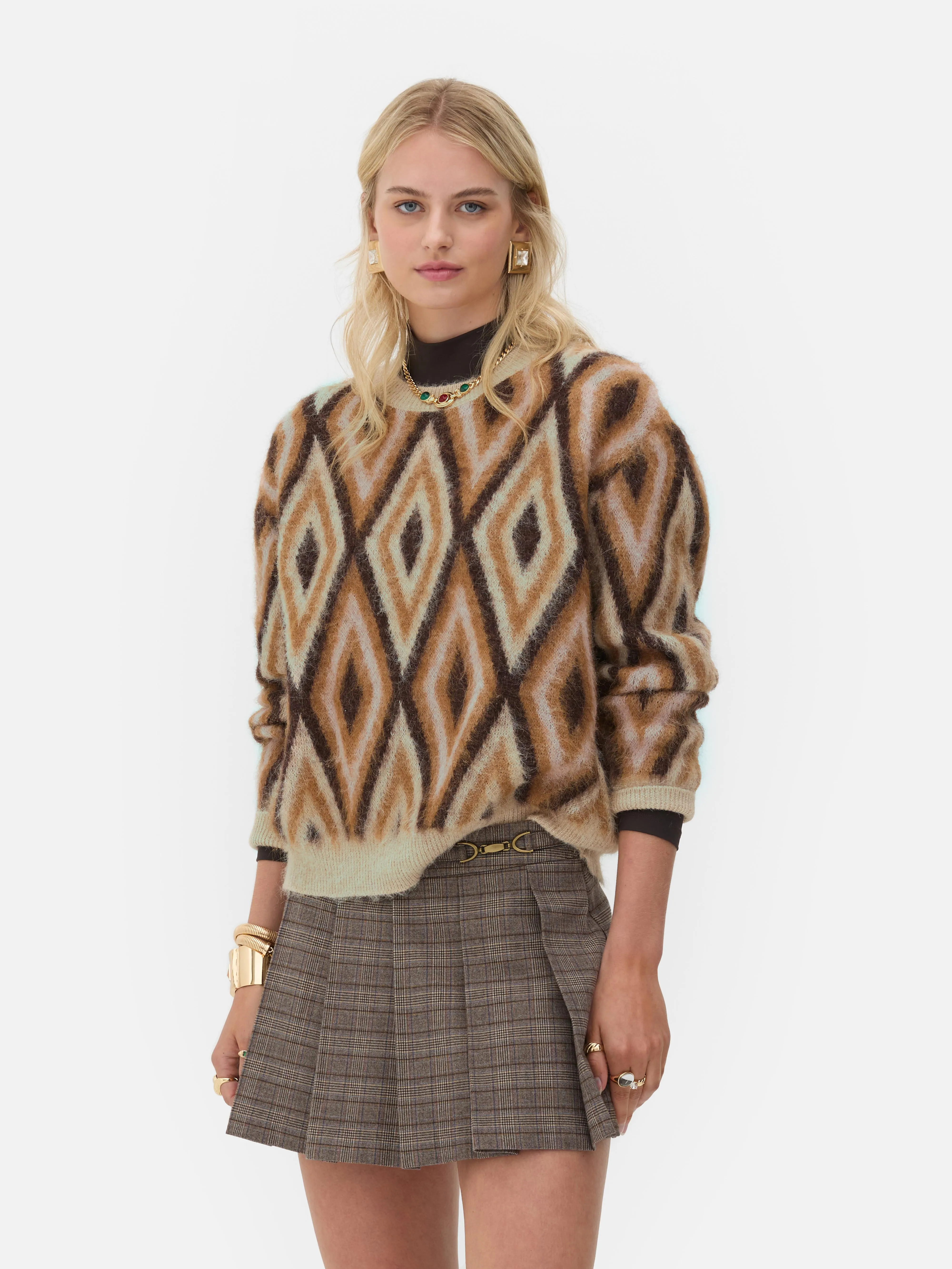 Maglione a rombi Rita Ora