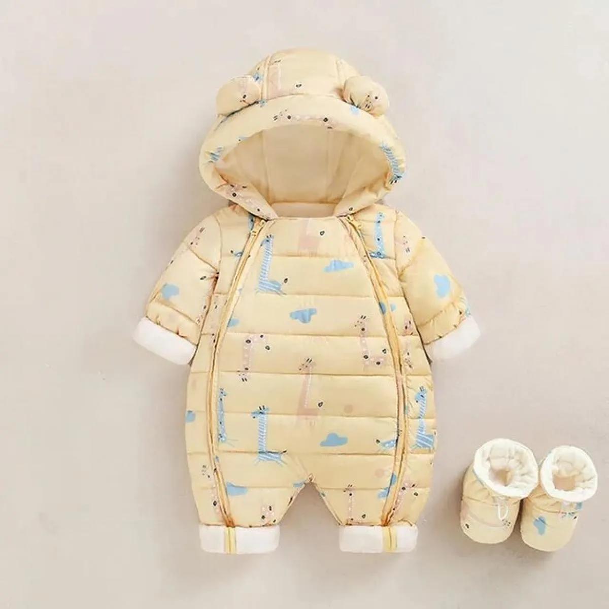 Nuovo nato autunno inverno generale per bambini neonato addensare vestiti ragazzo con cappuccio costume per bambine abbigliament