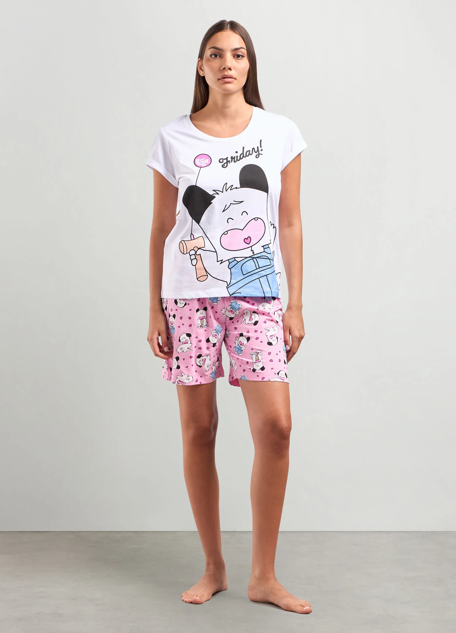 NYMOS  Set pigiama in puro cotone donna