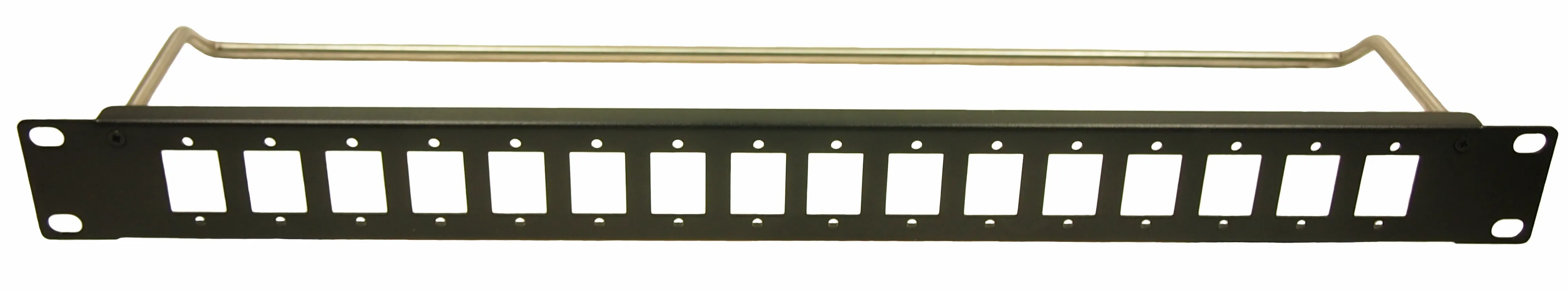 Pannello con montaggio a rack RS PRO 1U, Nero 16