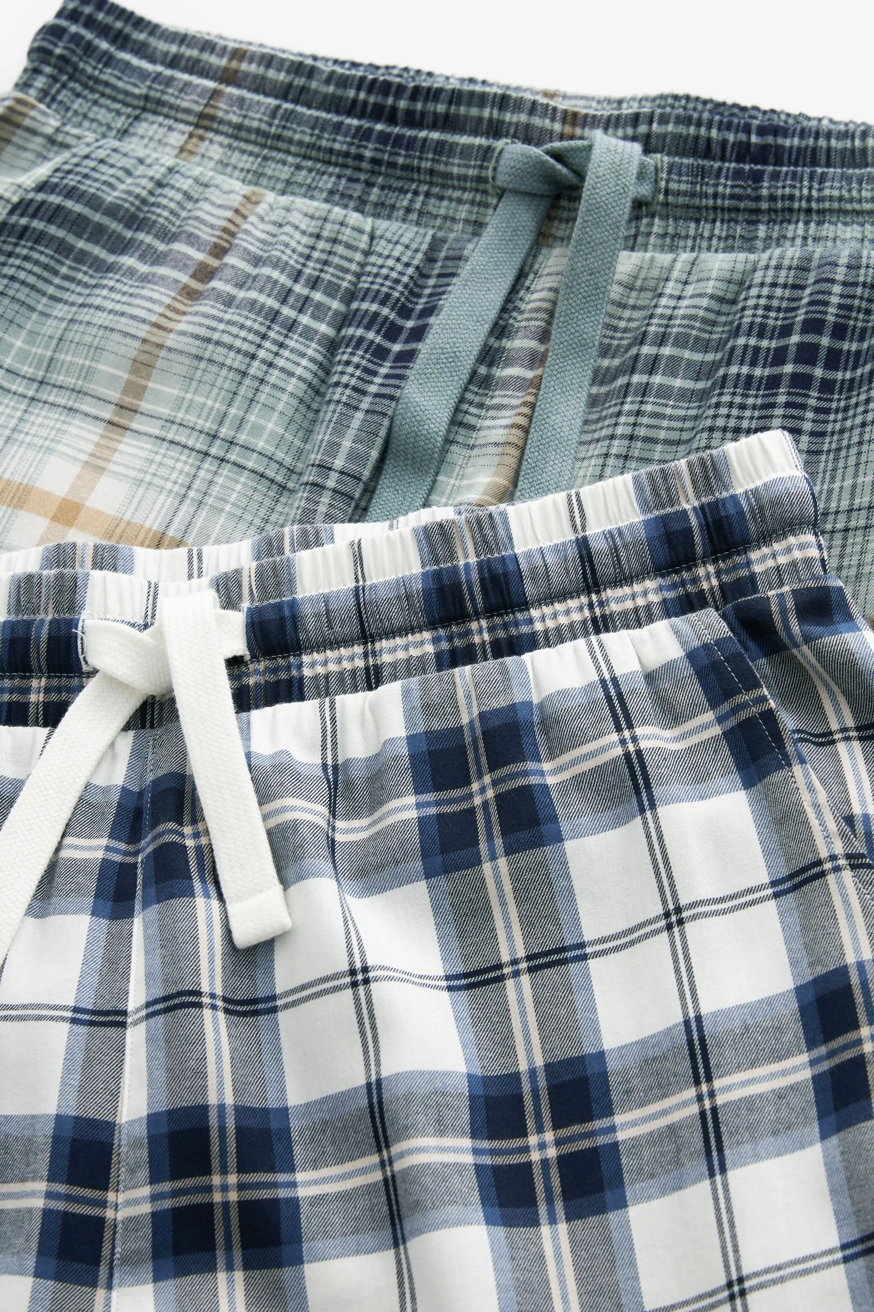 Pantaloni del pigiama A quadri in tessuto 2 Confezione