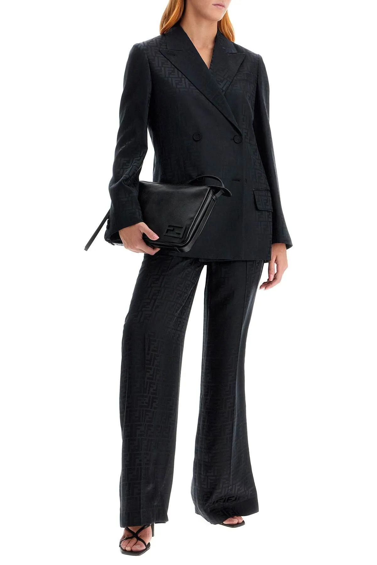 Pantaloni FF in crepe satin