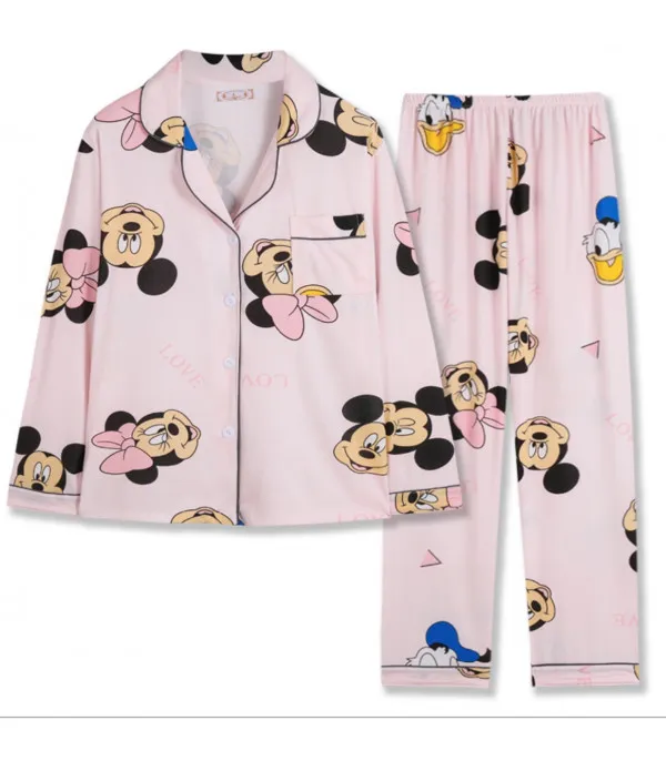 Pigiama raso Minnie lungo