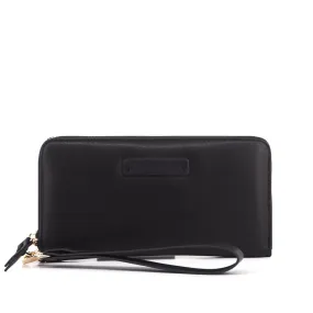Portafoglio Zip Nera, Nero
