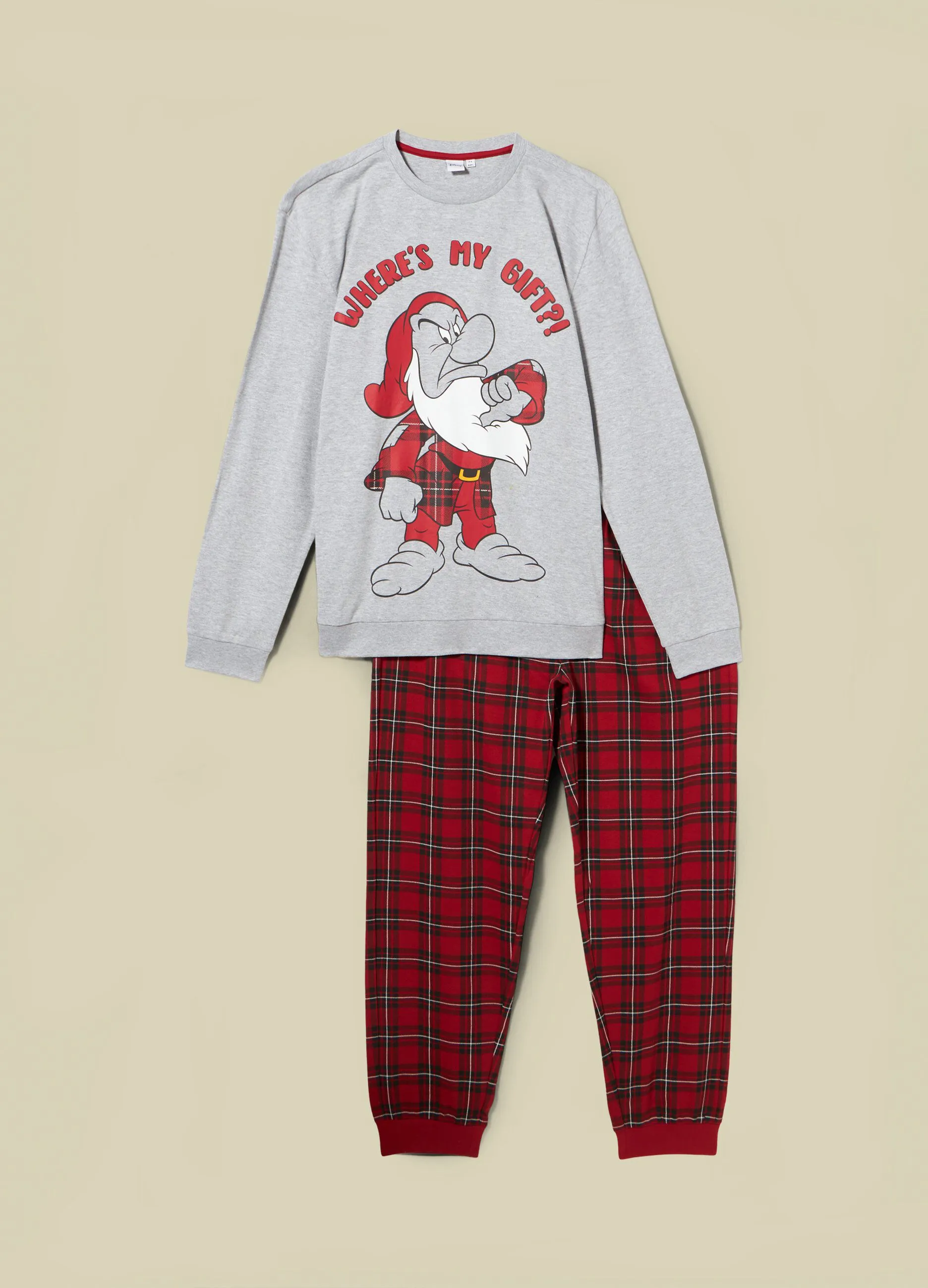 PRIVACY  Set pigiama lungo in cotone Natale uomo