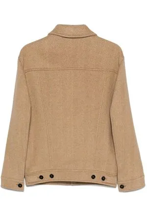 PT TORINO Abbigliamento,Giubbotti Giacca in misto lana vergine e cashmere beige 