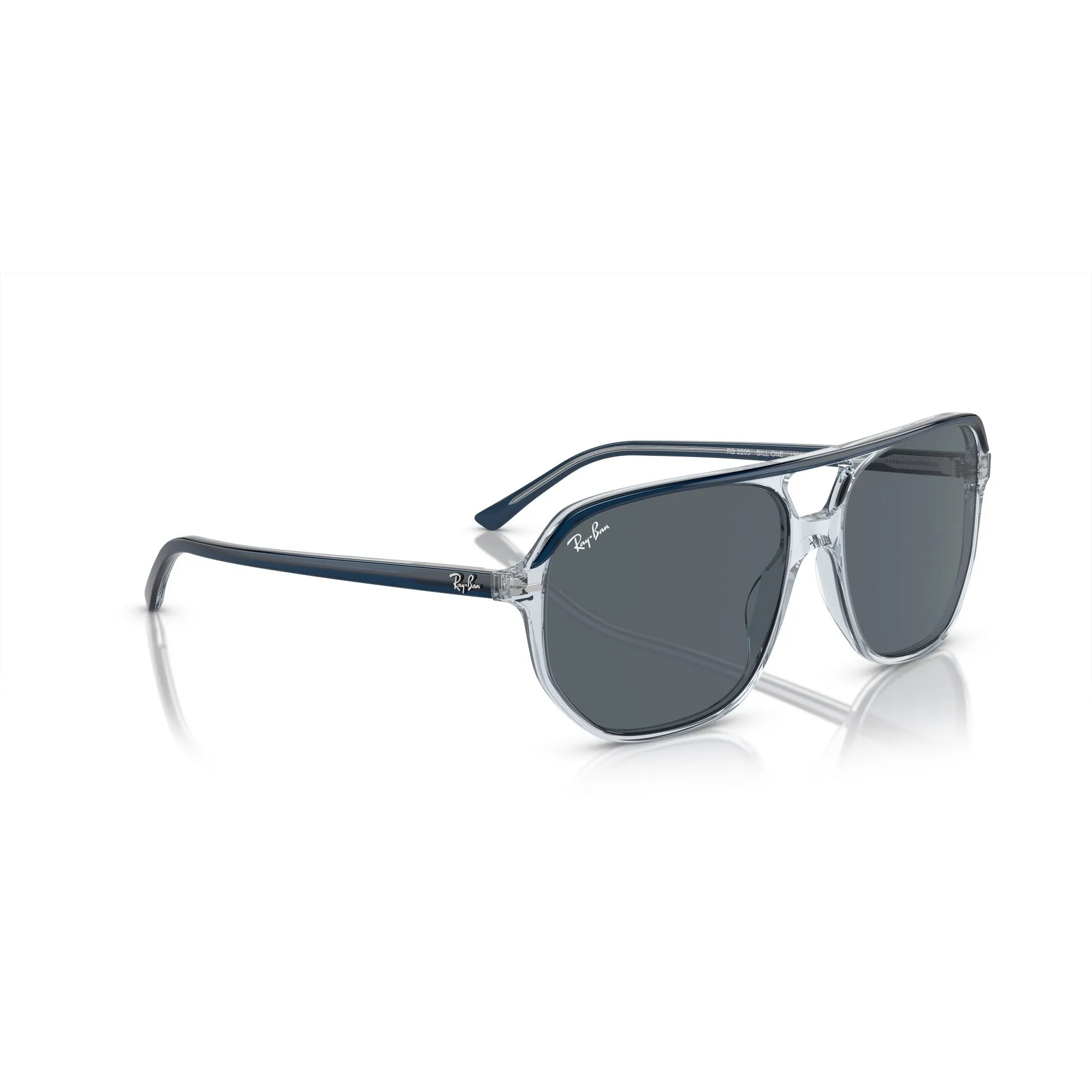   Ray-Ban RB 2205 Bill One 1397R5 Blu Su Blu Trasparente | Occhiale Da Sole Unisex 