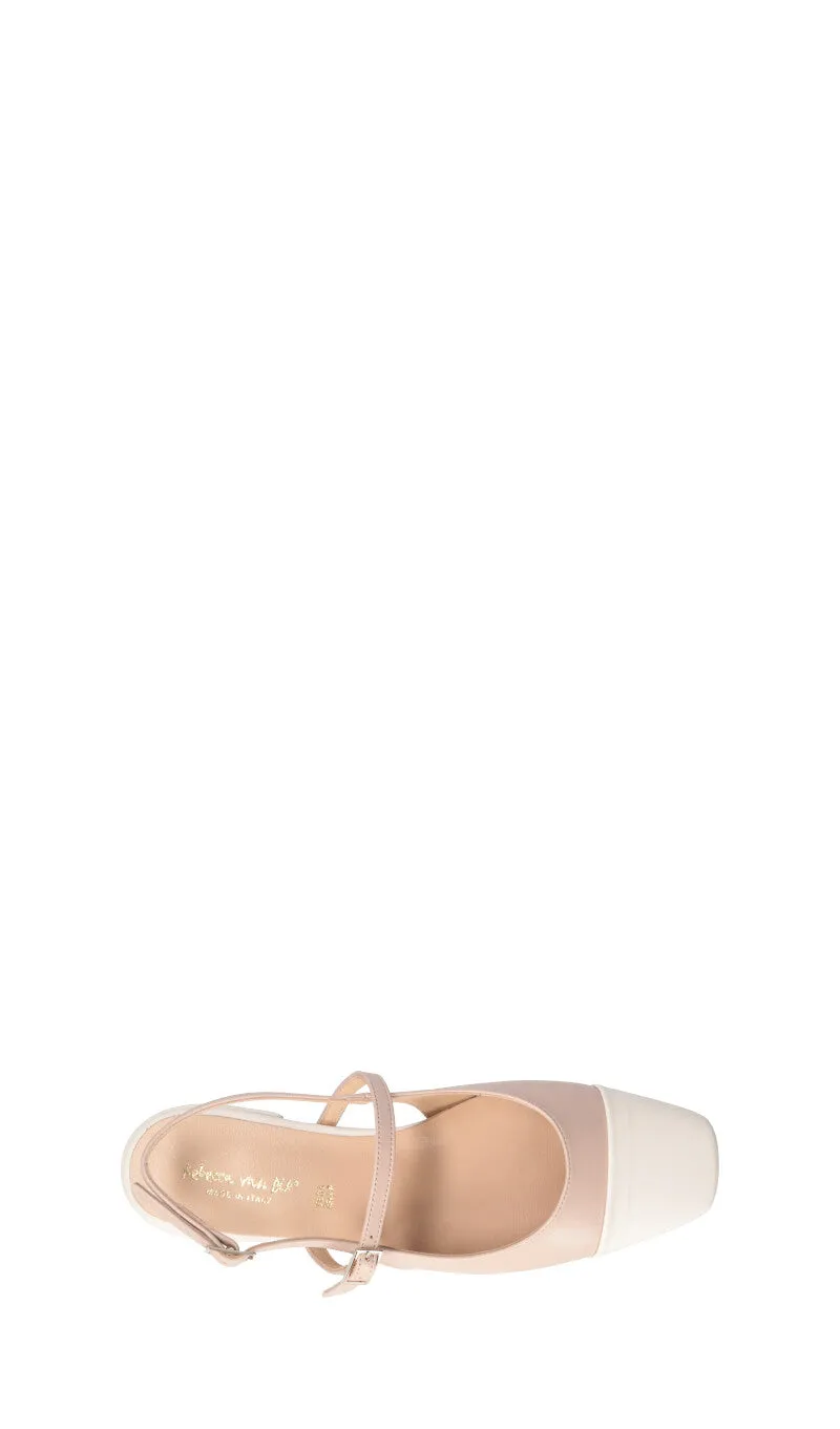 REBECCA VAN DIK Decollete tall scop donna beige