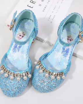 Sandali con tacco alto per bambina Scarpe da principessa per bambini nuove estive Large S