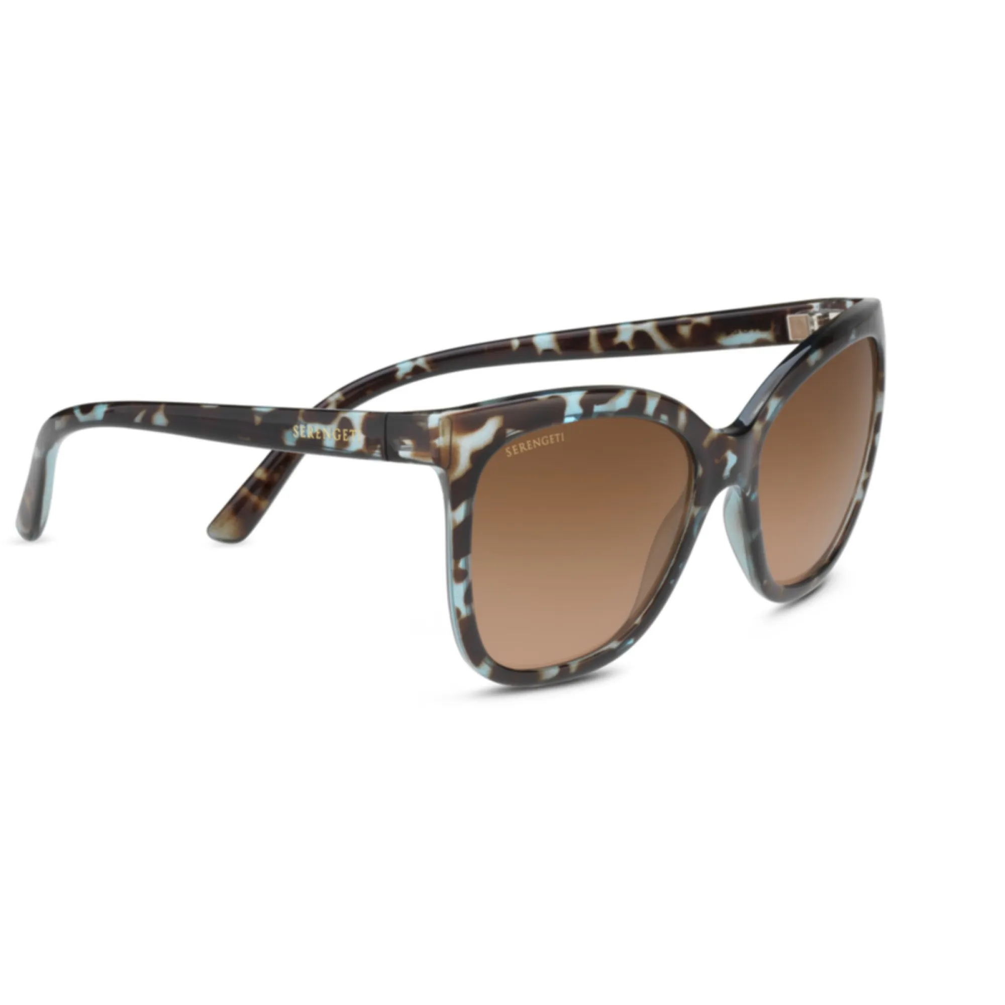   Serengeti AGATA - 8777 Tartaruga Blu Lucida | Occhiale Da Sole Donna 