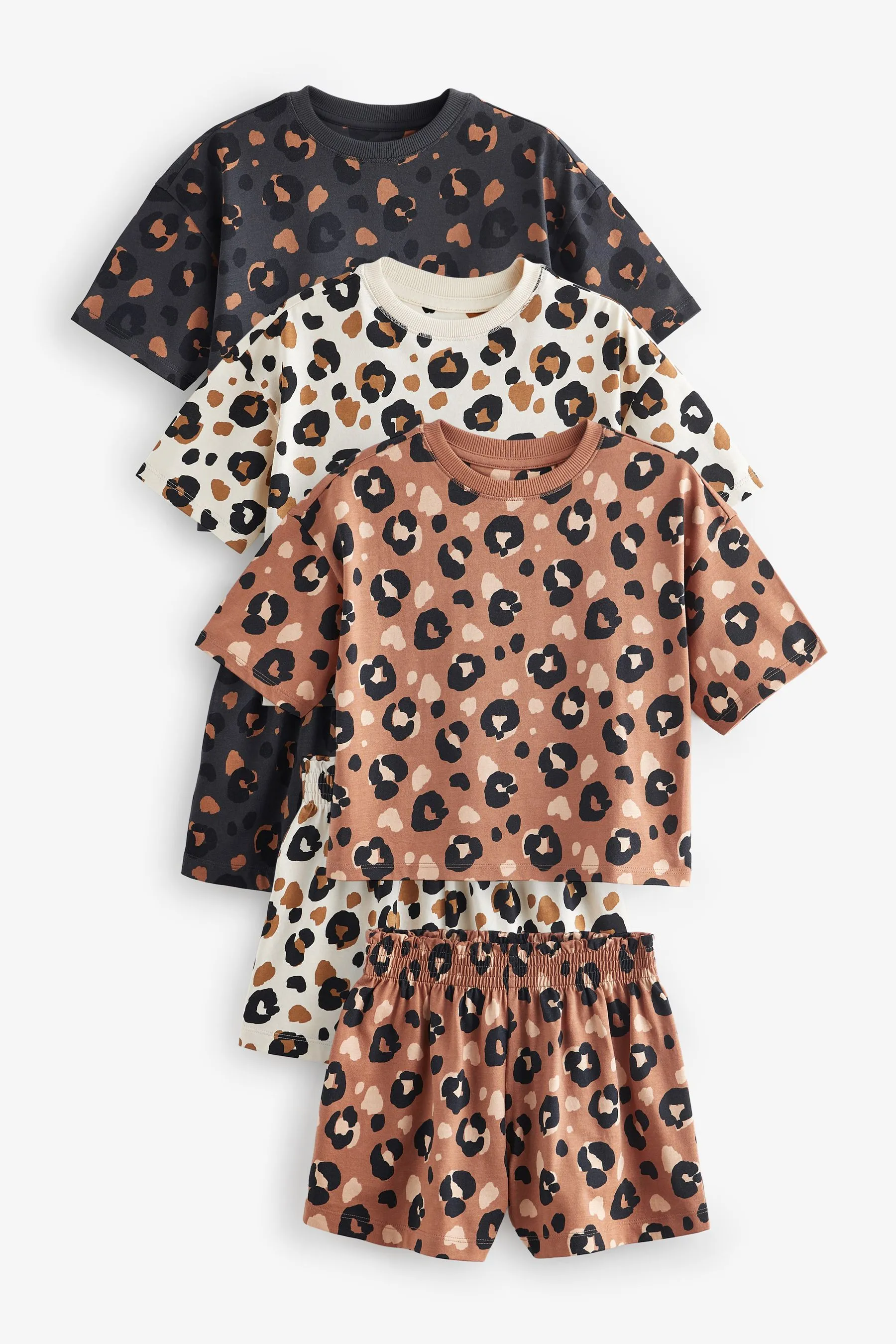 Short 100% Cotton Pyjamas 3 Pack (9mths-16yrs)    