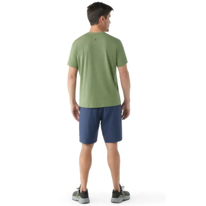 Smartwool Logo grafico Maglietta a manica corta Abbigliamento VERDE FERNO ( VERDE MEDIO)