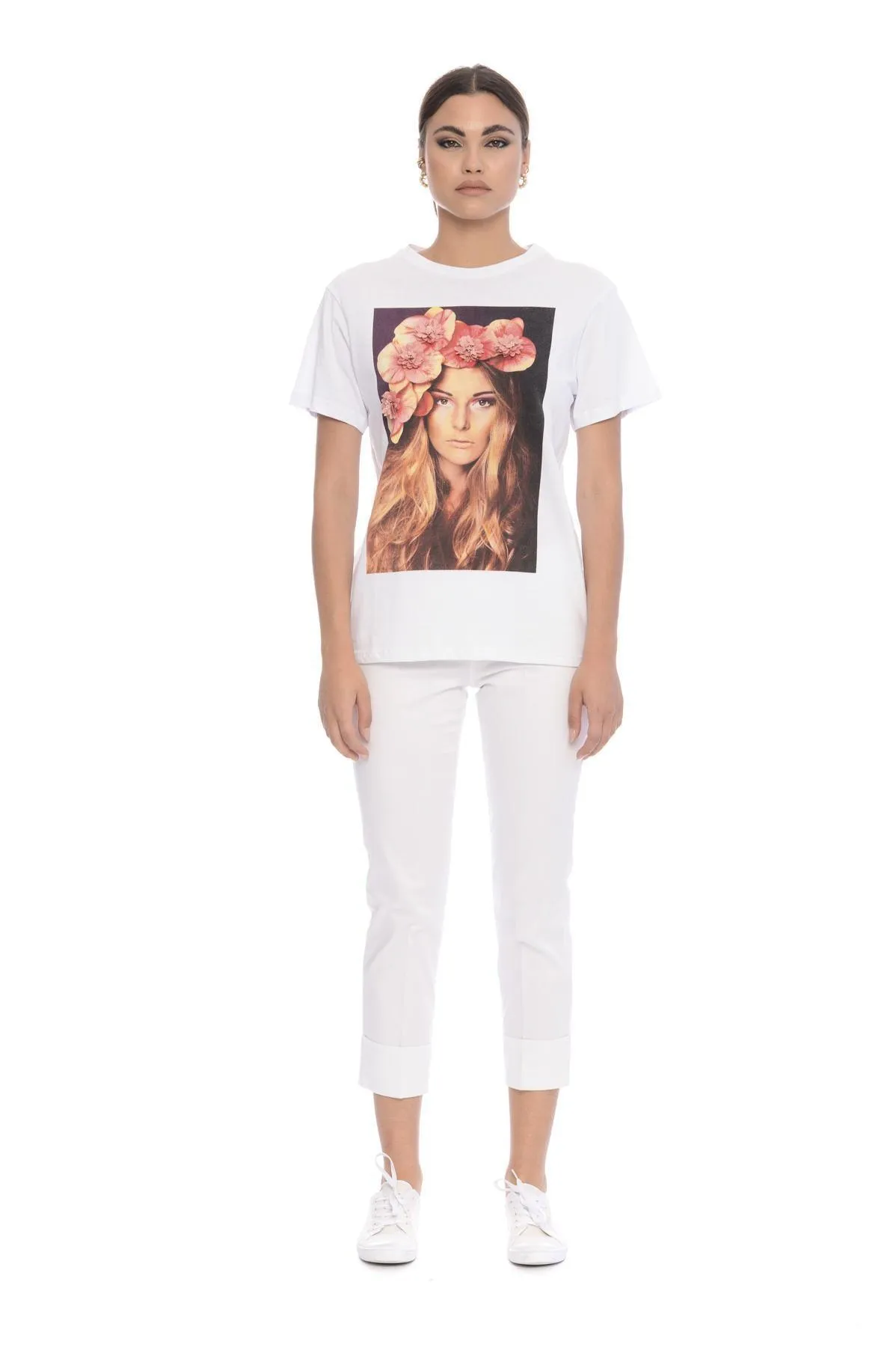 T-shirt stampa woman BIANCO