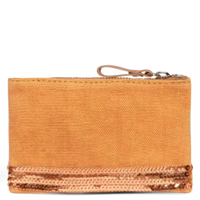  VANESSA BRUNO   Trousse in lino e lustrini | Giallo